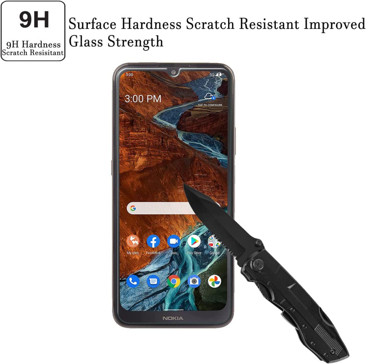 Nokia 2.3 Tempered Glass Screen Protector afbeelding 2
