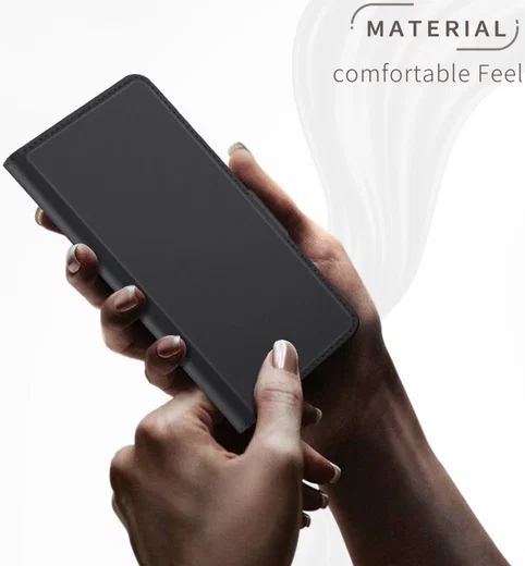 Nokia 7.2 Portemonnee Stand Hoesje Zwart afbeelding 5