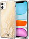 HappyCase Apple iPhone 11 Hoesje Flexibel TPU Golden Leaves Print afbeelding 2