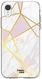 HappyCase Apple iPhone XR Hoesje Flexibel TPU Roze Marmer Print afbeelding 1
