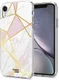 HappyCase Apple iPhone XR Hoesje Flexibel TPU Roze Marmer Print afbeelding 2