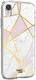 HappyCase Apple iPhone XR Hoesje Flexibel TPU Roze Marmer Print afbeelding 4