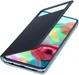 Origineel Samsung Galaxy A71 Hoesje S-View Wallet Cover Zwart/Blauw afbeelding 1