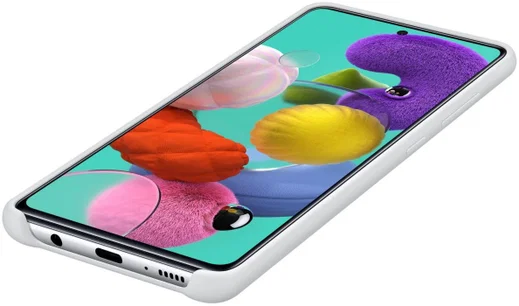 Origineel Samsung Galaxy A51 Hoesje Silicone Cover Wit afbeelding 5