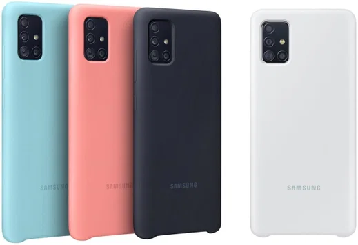 Origineel Samsung Galaxy A51 Hoesje Silicone Cover Wit afbeelding 6