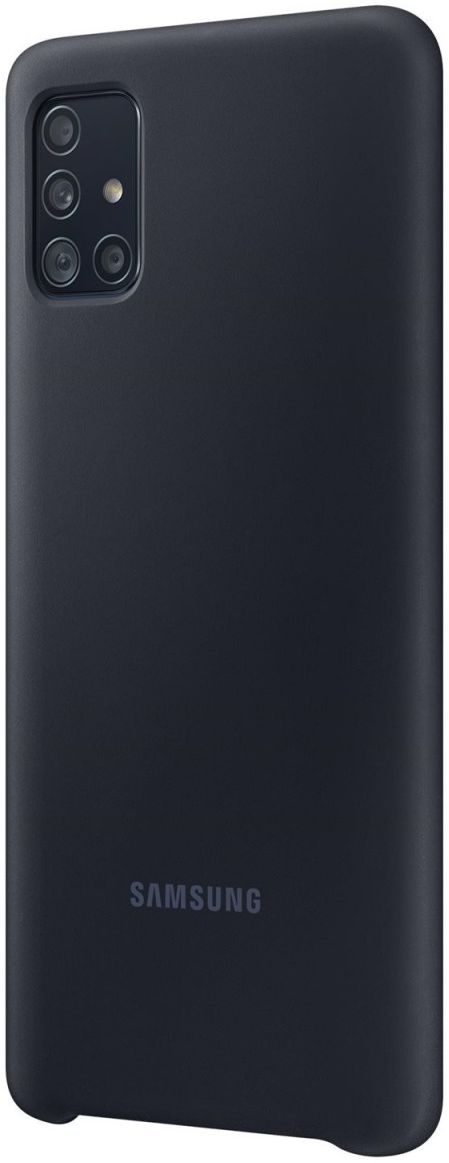 Origineel Samsung Galaxy A51 Hoesje Silicone Cover Zwart afbeelding 3