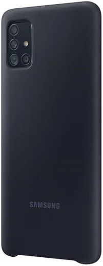 Origineel Samsung Galaxy A51 Hoesje Silicone Cover Zwart afbeelding 3