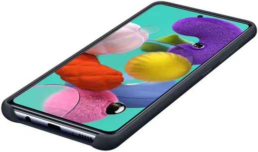 Origineel Samsung Galaxy A51 Hoesje Silicone Cover Zwart afbeelding 5