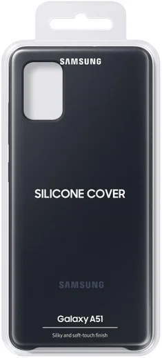 Origineel Samsung Galaxy A51 Hoesje Silicone Cover Zwart afbeelding 6
