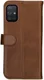 Rosso Deluxe Samsung Galaxy A51 Hoesje Echt Leer Book Case Bruin afbeelding 5
