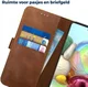 Rosso Deluxe Samsung Galaxy A51 Hoesje Echt Leer Book Case Bruin afbeelding 6