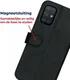 Rosso Deluxe Samsung Galaxy A51 Hoesje Echt Leer Book Case Zwart afbeelding 9