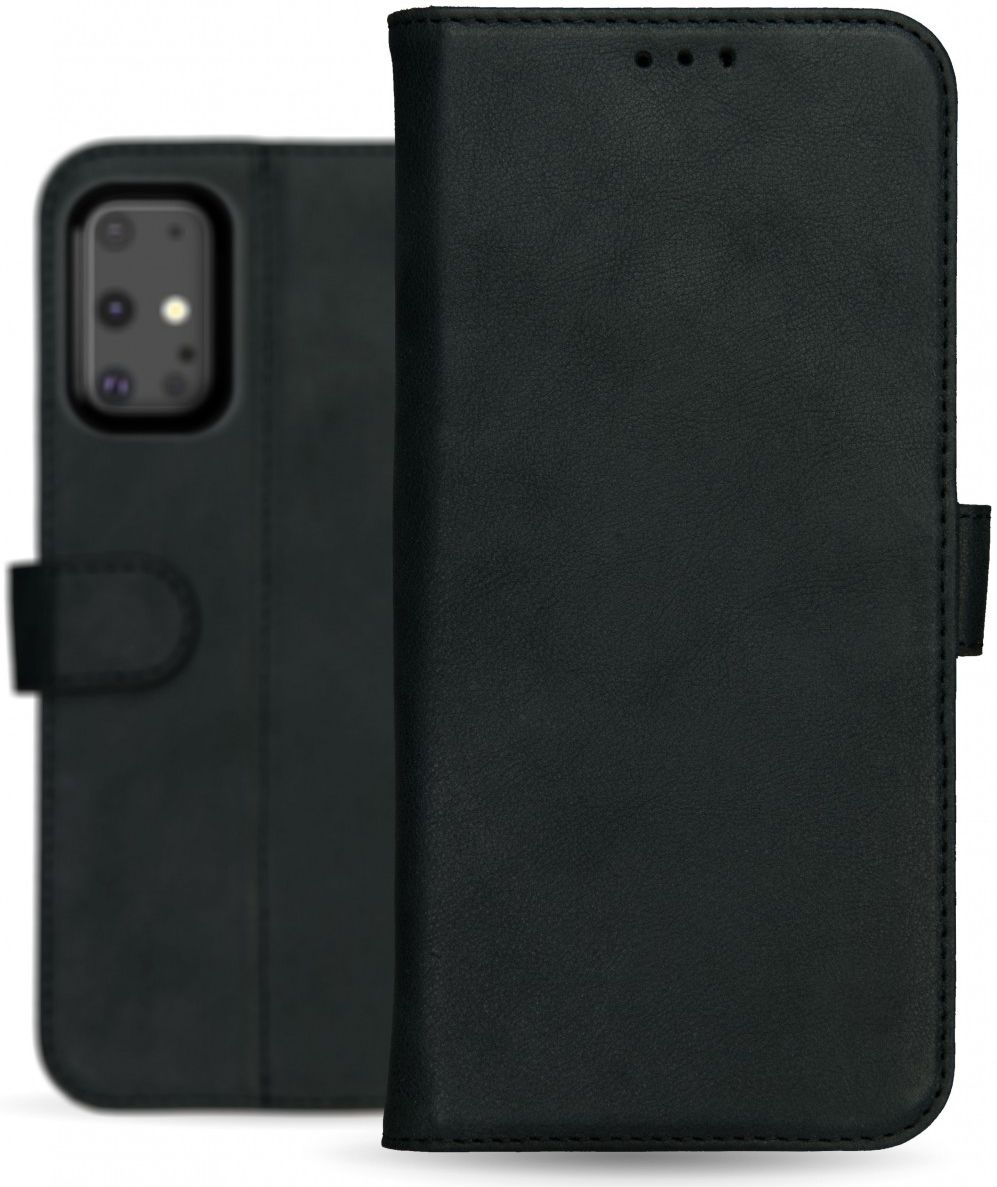 Rosso Deluxe Samsung Galaxy S20 Plus Hoesje Echt Leer Book Case Zwart afbeelding 11