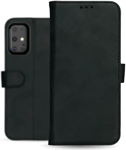 Rosso Deluxe Samsung Galaxy S20 Plus Hoesje Echt Leer Book Case Zwart afbeelding 11