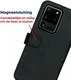 Rosso Deluxe Samsung Galaxy S20 Ultra Hoesje Echt Leer Book Case Zwart afbeelding 9