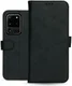 Rosso Deluxe Samsung Galaxy S20 Ultra Hoesje Echt Leer Book Case Zwart afbeelding 13