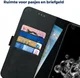 Rosso Deluxe Samsung Galaxy S20 Ultra Hoesje Echt Leer Book Case Zwart afbeelding 5