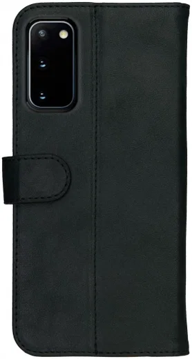 Rosso Deluxe Samsung Galaxy S20 Hoesje Echt Leer Book Case Zwart afbeelding 10