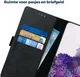 Rosso Deluxe Samsung Galaxy S20 Hoesje Echt Leer Book Case Zwart afbeelding 6