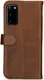 Rosso Deluxe Samsung Galaxy S20 Hoesje Echt Leer Book Case Bruin afbeelding 6