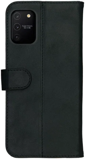 Rosso Deluxe Samsung Galaxy S10 Lite Hoesje Echt Leer Book Case Zwart afbeelding 5