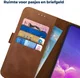 Rosso Deluxe Samsung Galaxy S10 Lite Hoesje Echt Leer Book Case Bruin afbeelding 6