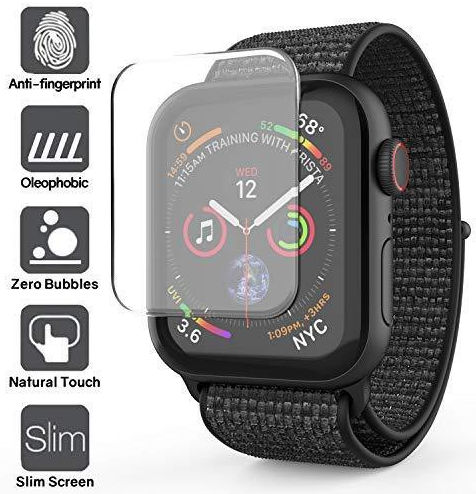 Whitestone Dome Glass Apple Watch 44MM Screenprotector (2-Pack) afbeelding 4