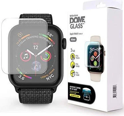 Whitestone Dome Glass Apple Watch 40MM Screenprotector (2-Pack) afbeelding 2