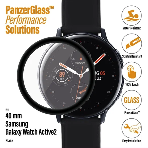 PanzerGlass Samsung Galaxy Watch Active 2 40MM Screenprotector Glass afbeelding 4