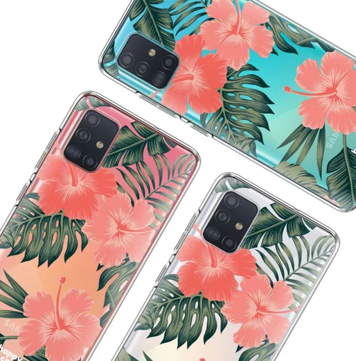 HappyCase Samsung Galaxy A51 Hoesje Flexibel TPU Tropic Vibe Print afbeelding 9