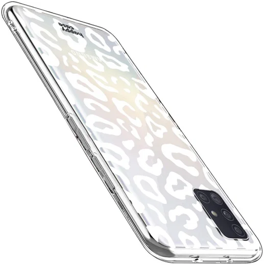 HappyCase Samsung Galaxy A51 Hoesje Flexibel TPU Luipaard Print afbeelding 11