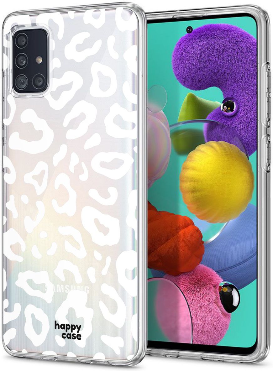HappyCase Samsung Galaxy A51 Hoesje Flexibel TPU Luipaard Print afbeelding 2