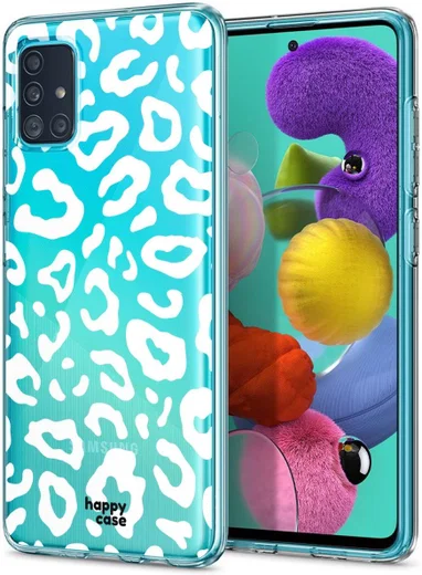 HappyCase Samsung Galaxy A51 Hoesje Flexibel TPU Luipaard Print afbeelding 13