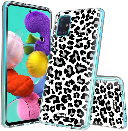 HappyCase Samsung Galaxy A51 Hoesje Flexibel TPU Panter Print afbeelding 2