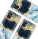 HappyCase Samsung Galaxy A51 Hoesje Flexibel TPU Blauw Marmer Print afbeelding 11