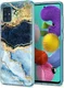 HappyCase Samsung Galaxy A51 Hoesje Flexibel TPU Blauw Marmer Print afbeelding 9
