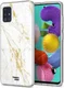 HappyCase Samsung Galaxy A51 Hoesje Flexibel TPU Wit Marmer Print afbeelding 2