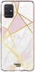HappyCase Samsung Galaxy A51 Hoesje Flexibel TPU Roze Marmer Print afbeelding 7