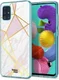 HappyCase Samsung Galaxy A51 Hoesje Flexibel TPU Roze Marmer Print afbeelding 6