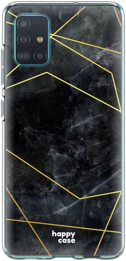 HappyCase Samsung Galaxy A51 Hoesje Flexibel TPU Zwart Marmer Print afbeelding 7