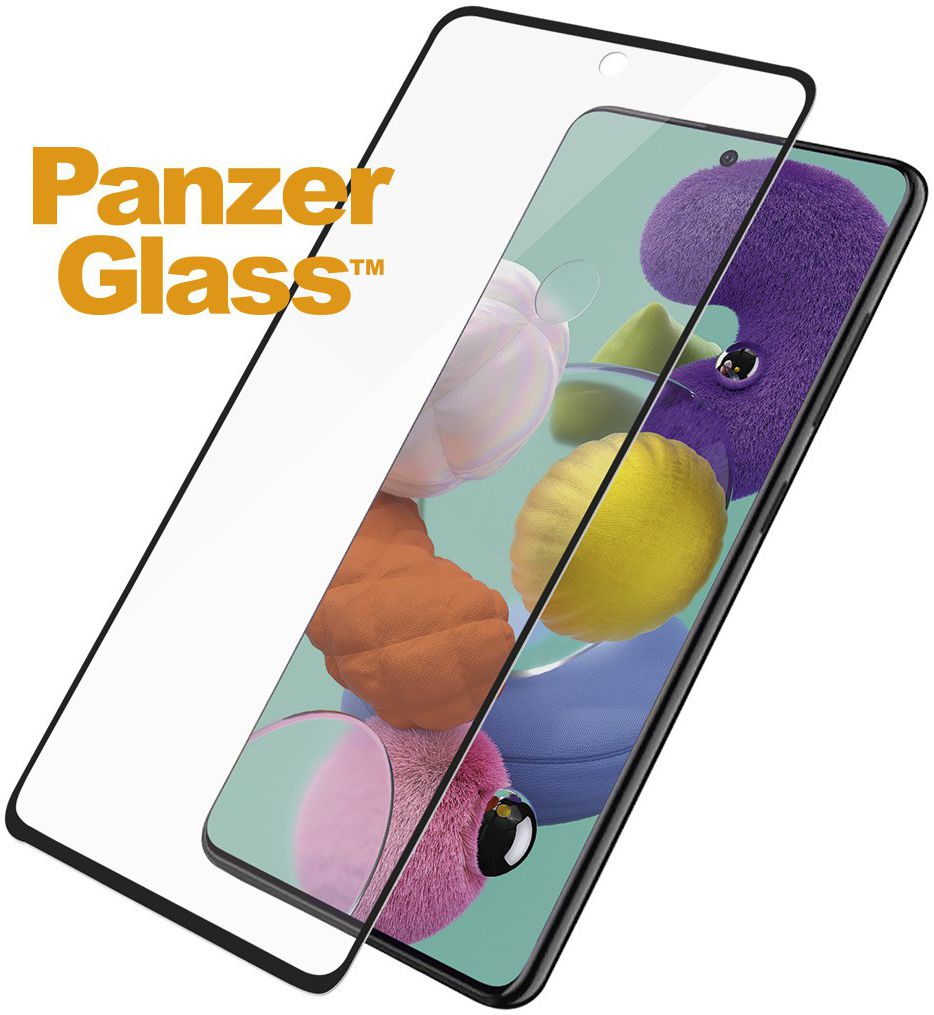 PanzerGlass Samsung Galaxy A51 Screenprotector Case Friendly Zwart afbeelding 2