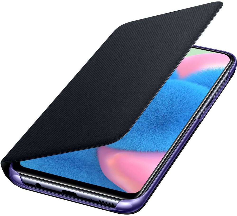 Origineel Samsung A30s/A50 Hoesje Wallet Cover Zwart afbeelding 1