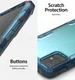 Ringke Fusion X Samsung Galaxy A51 Hoesje Transparant/Blauw afbeelding 5