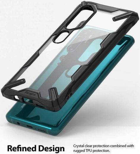 Ringke Fusion X Xiaomi Mi Note 10 (Pro) Hoesje Zwart afbeelding 3