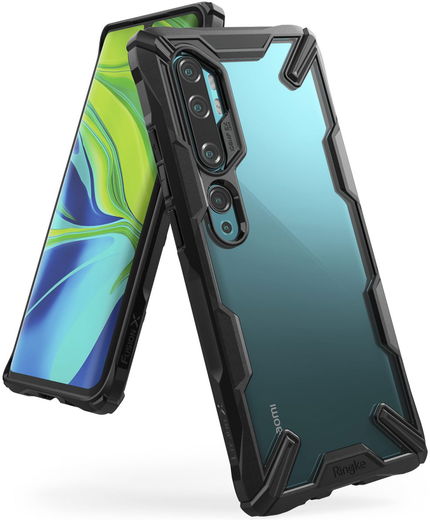 Ringke Fusion X Xiaomi Mi Note 10 (Pro) Hoesje Zwart afbeelding 4