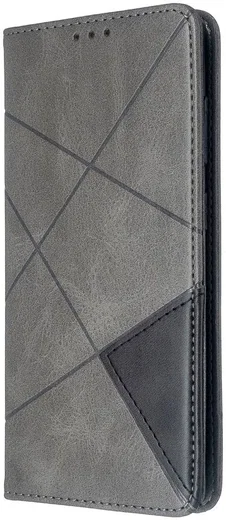 Samsung Galaxy S20 Hoesje Geometrie Wallet Book Case Voor Pasjes Grijs afbeelding 1