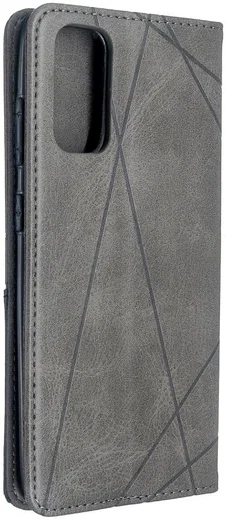 Samsung Galaxy S20 Hoesje Geometrie Wallet Book Case Voor Pasjes Grijs afbeelding 2