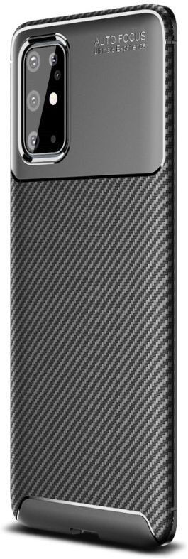 Samsung Galaxy S20 Plus Hoesje Geborsteld Carbon Zwart afbeelding 1
