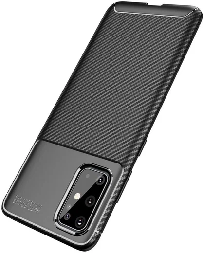 Samsung Galaxy S20 Plus Hoesje Geborsteld Carbon Zwart afbeelding 6