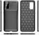 Samsung Galaxy S20 Hoesje Geborsteld Carbon Flexibele Back Cover Zwart afbeelding 10